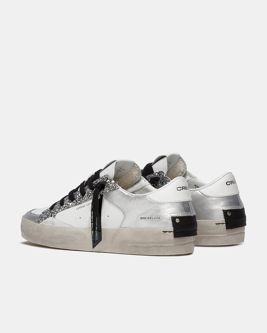 CRIME LONDON: SK8 DELUXE SILVER GLAM