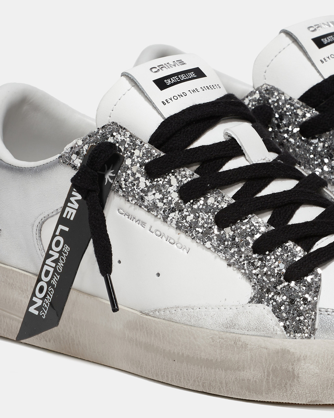 CRIME LONDON: SK8 DELUXE SILVER GLAM