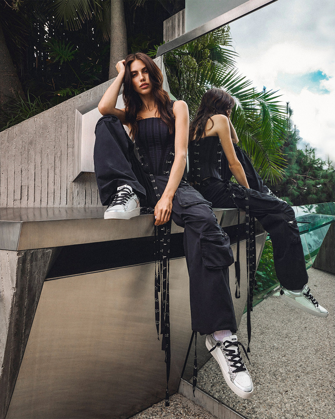 CRIME LONDON: SK8 DELUXE SILVER GLAM