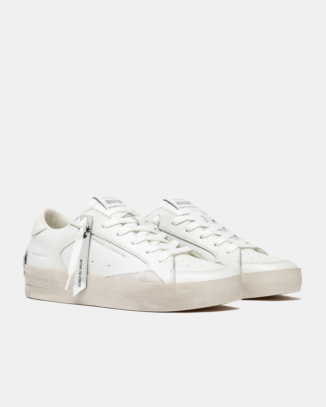 CRIME LONDON: SK8 DELUXE VANILLA WHITE