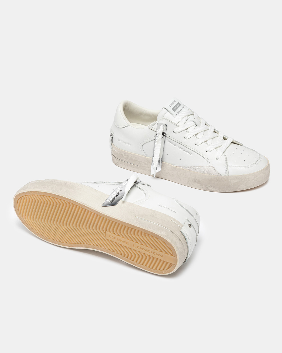 CRIME LONDON: SK8 DELUXE VANILLA WHITE