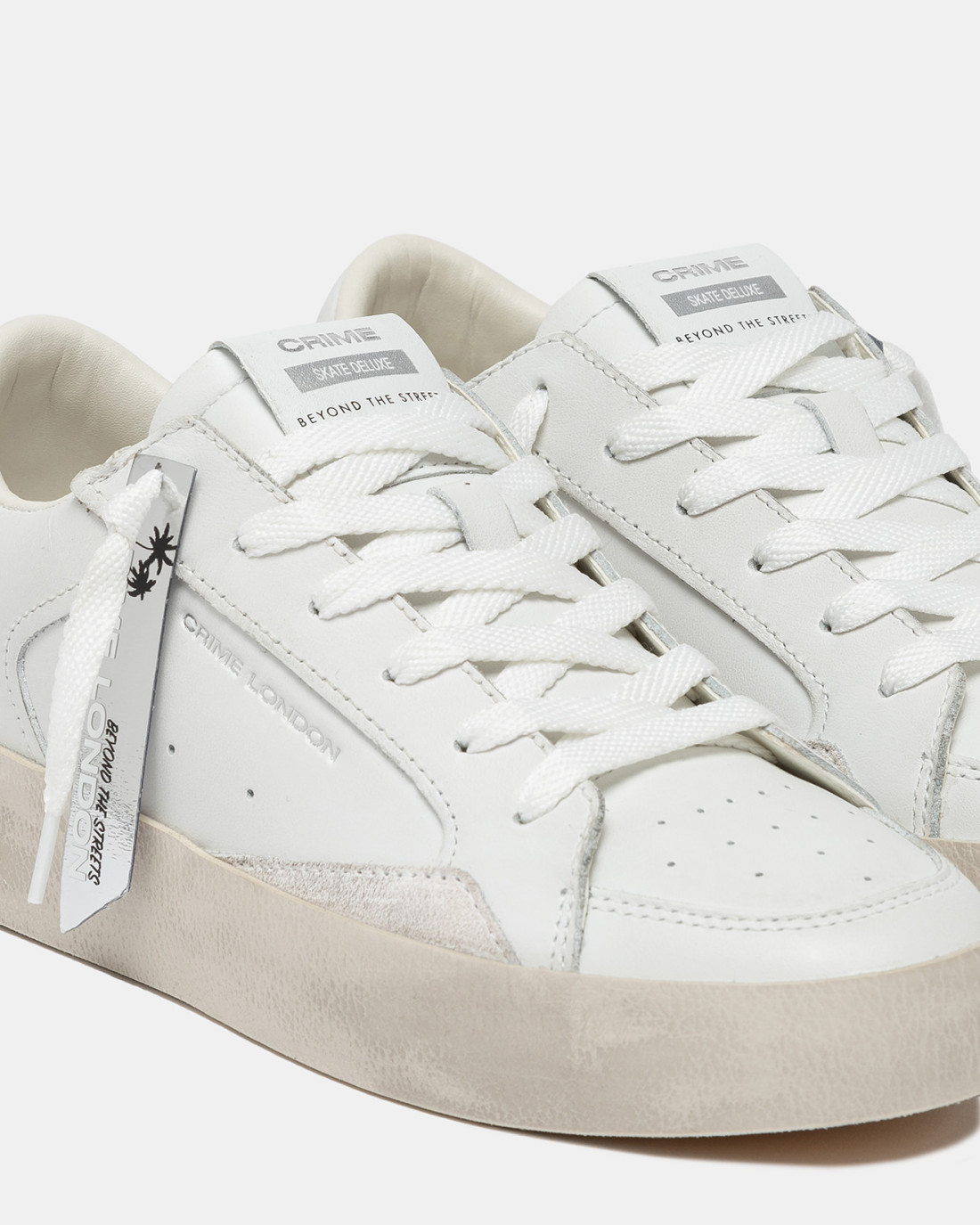 CRIME LONDON: SK8 DELUXE VANILLA WHITE