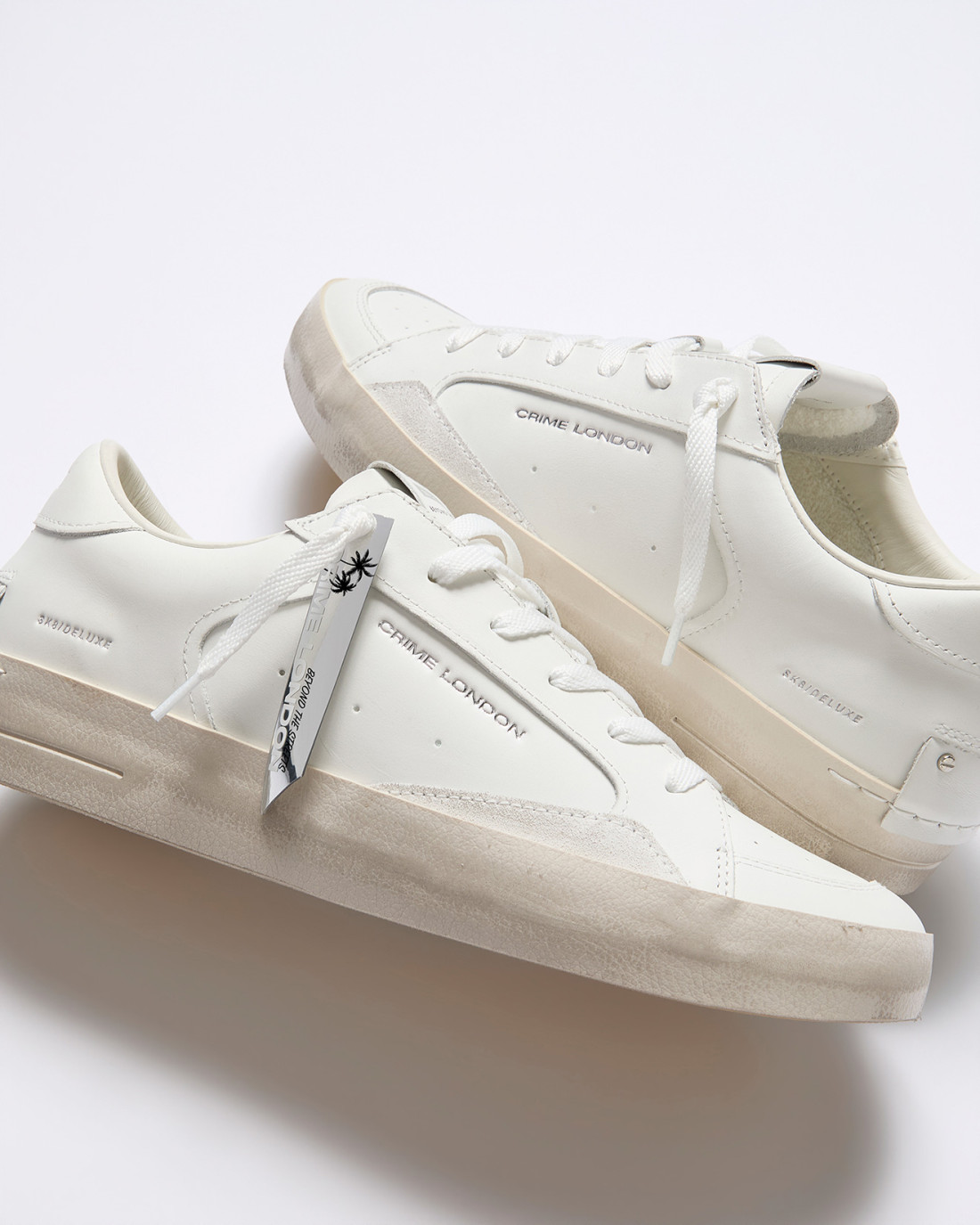 CRIME LONDON: SK8 DELUXE VANILLA WHITE