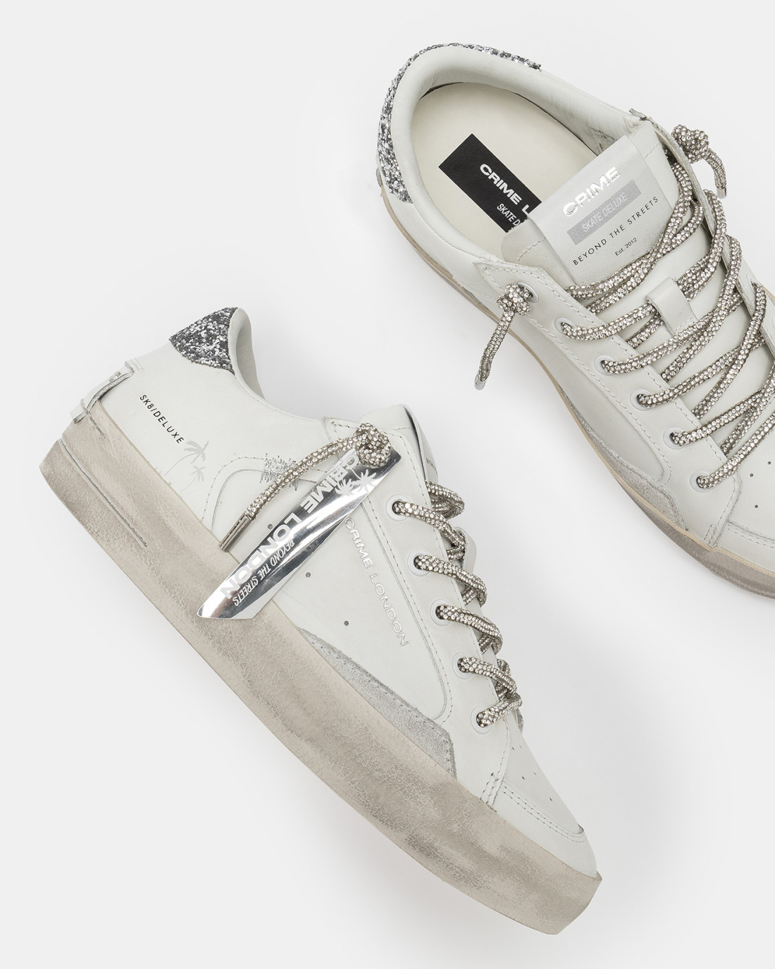 CRIME LONDON: SK8 DELUXE WEDGE ALWAYS SHINING
