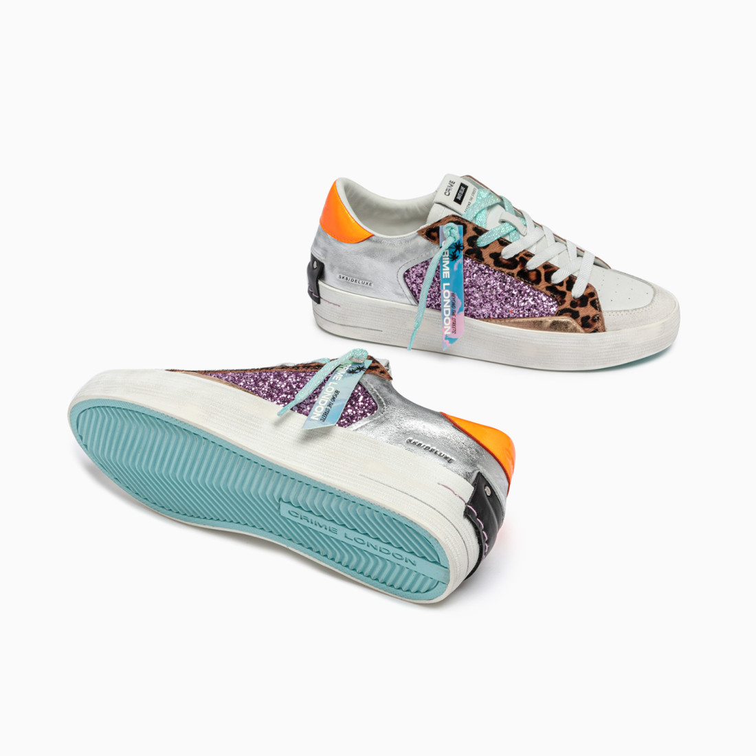 CRIME LONDON: SK8 DELUXE WEDGE EXOTIC PURPLE