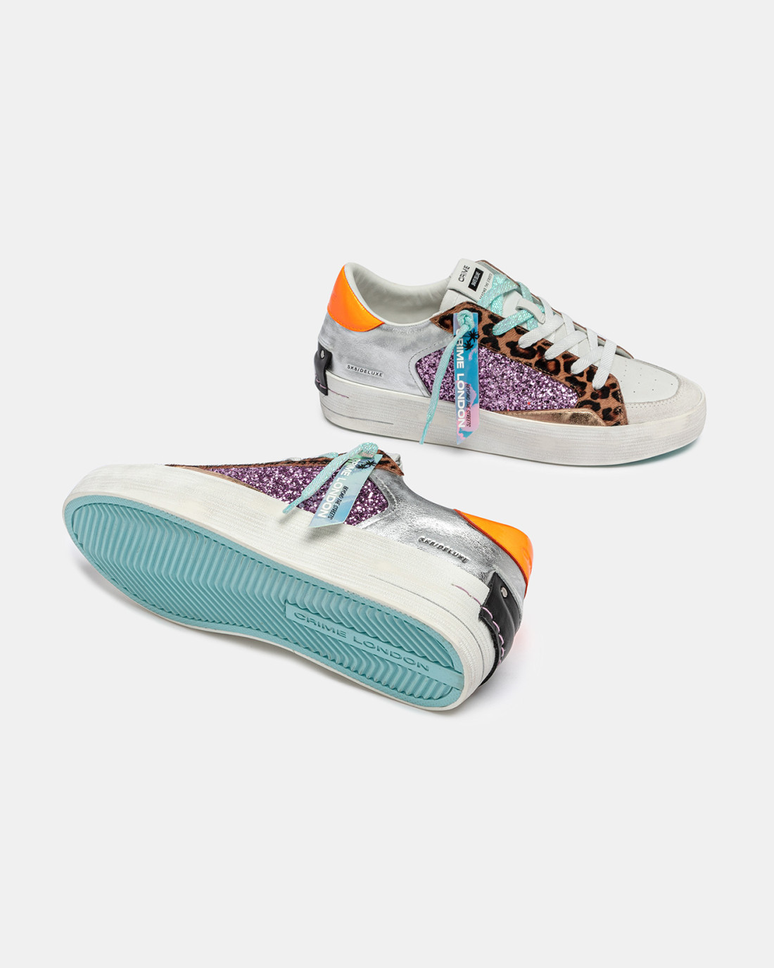 CRIME LONDON: SK8 DELUXE WEDGE EXOTIC PURPLE