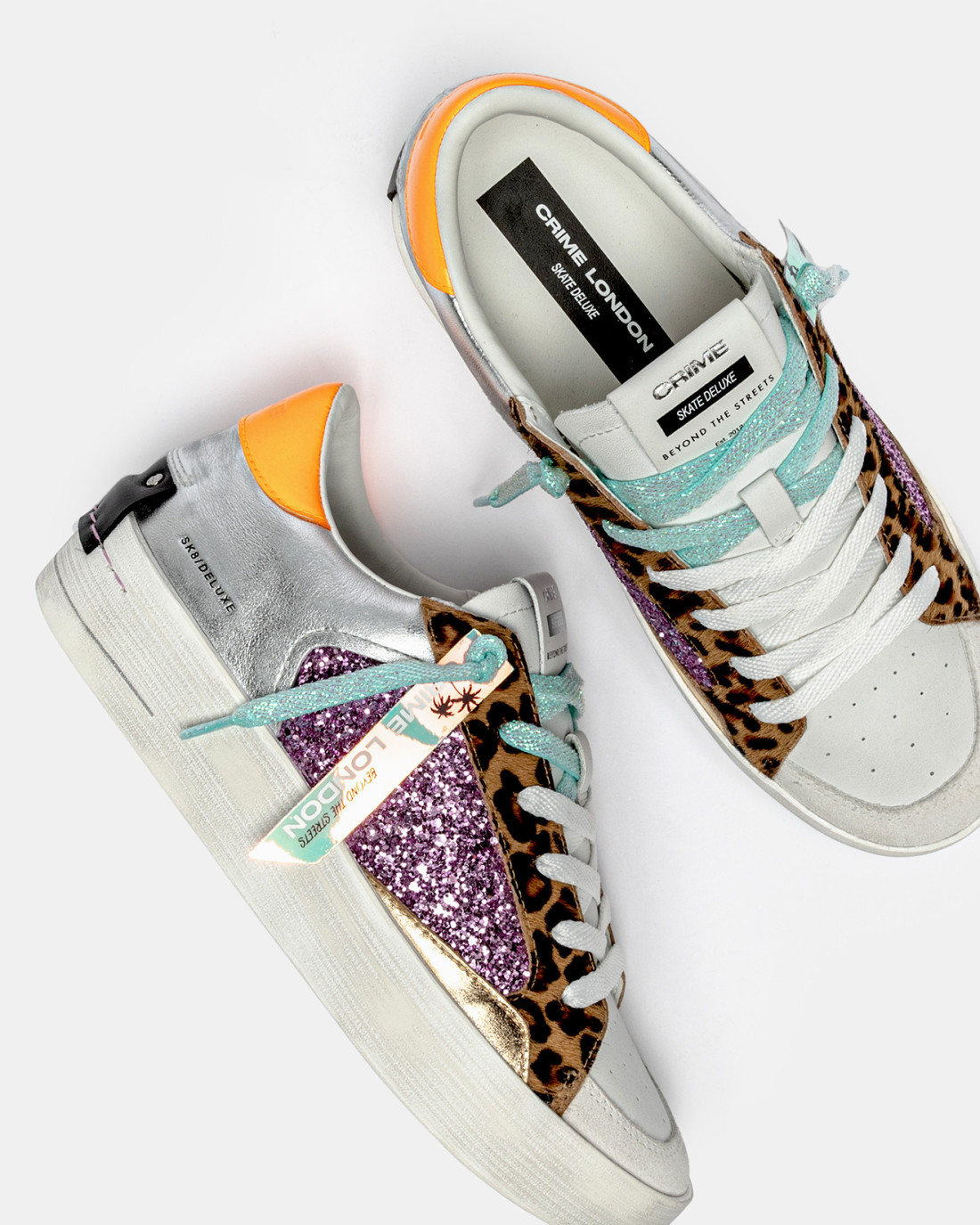 CRIME LONDON: SK8 DELUXE WEDGE EXOTIC PURPLE