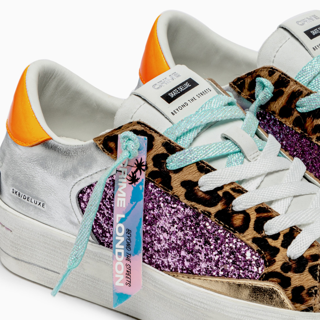 CRIME LONDON: SK8 DELUXE WEDGE EXOTIC PURPLE