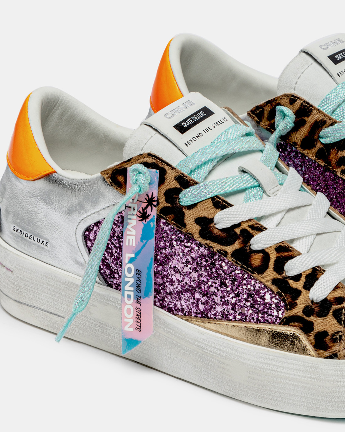 CRIME LONDON: SK8 DELUXE WEDGE EXOTIC PURPLE