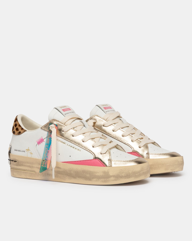 SK8 DELUXE WEDGE GOLD ANIMALIER