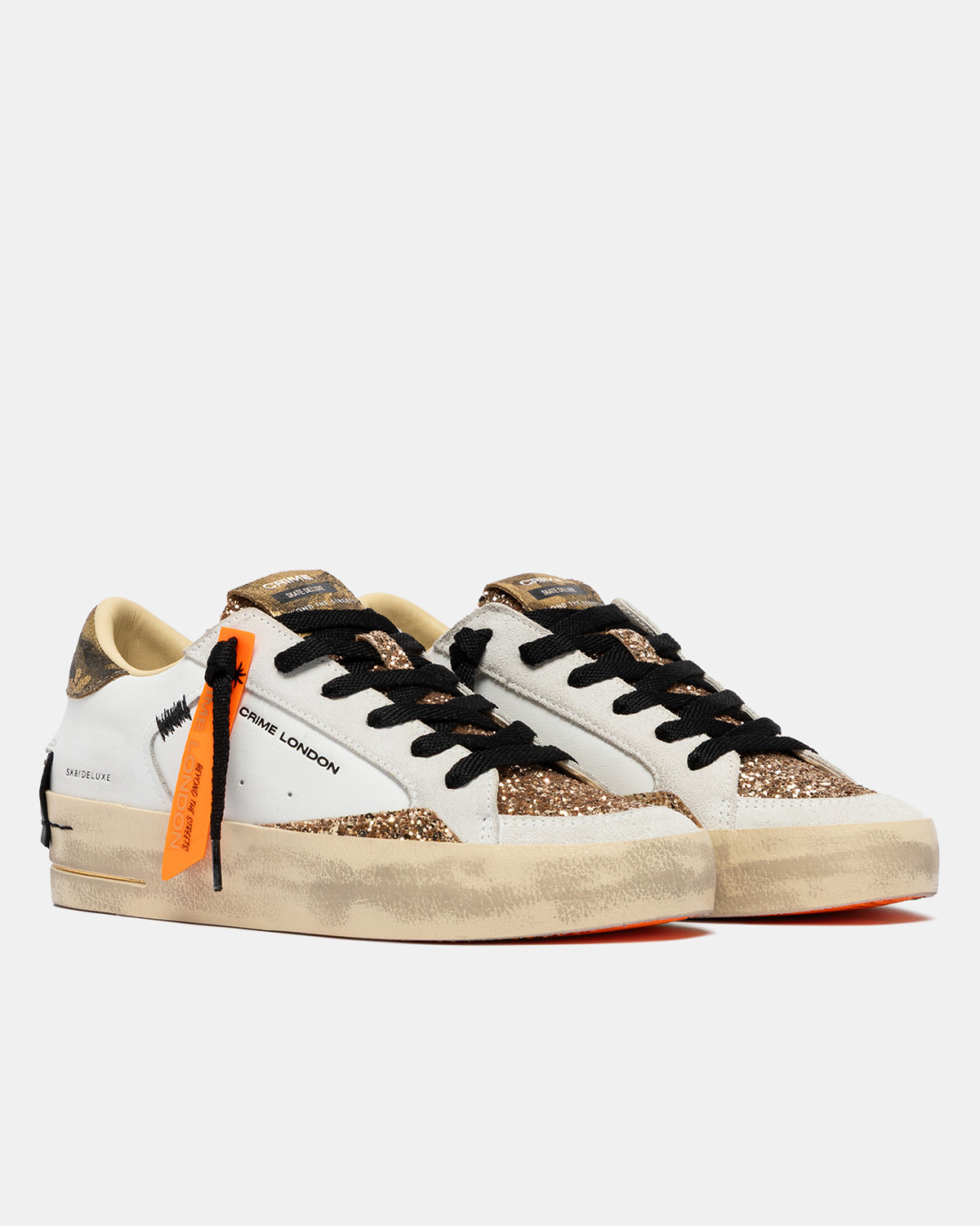 CRIME LONDON: SK8 DELUXE WEDGE GOLDEN ARMY