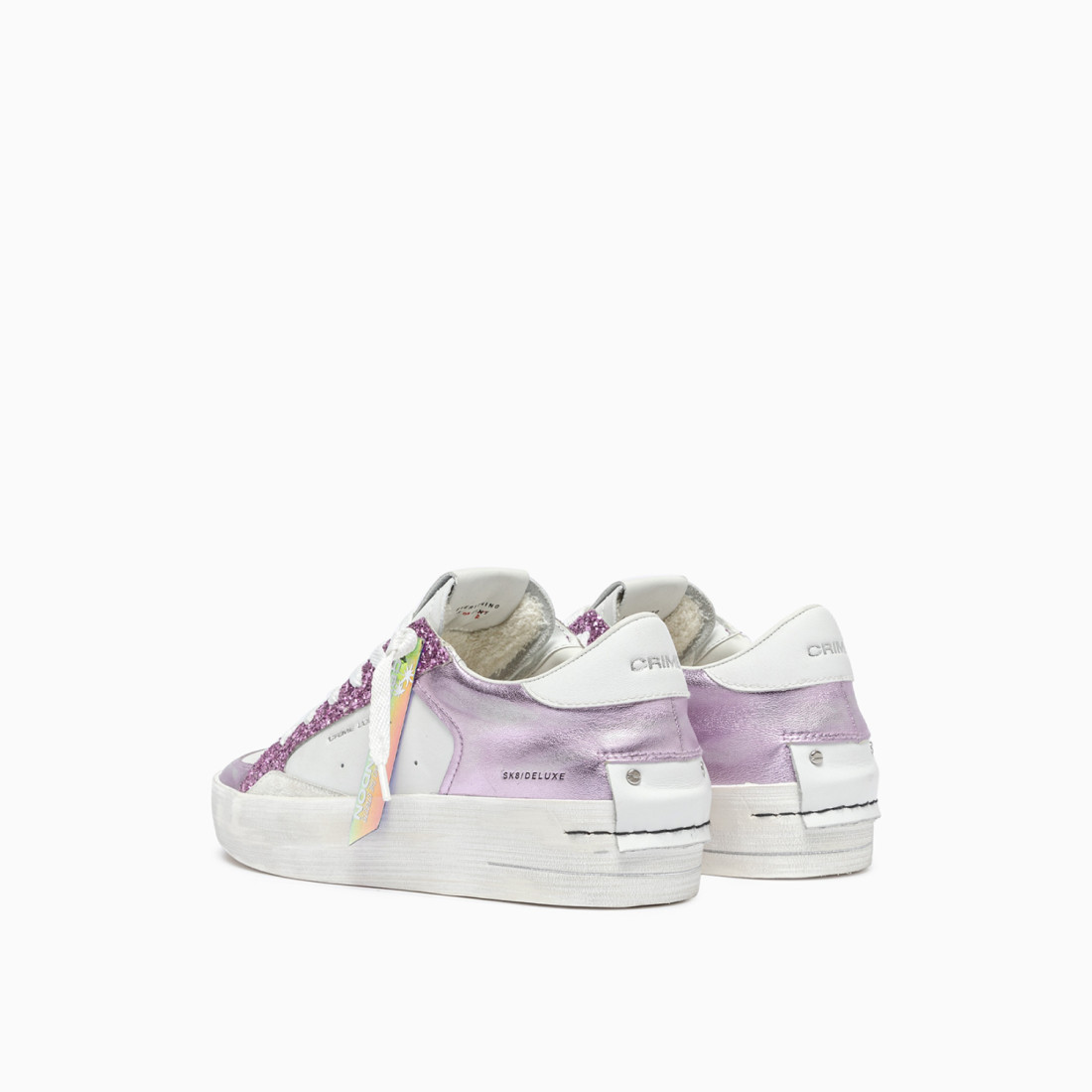 CRIME LONDON: SK8 DELUXE WEDGE LILAC LOVER