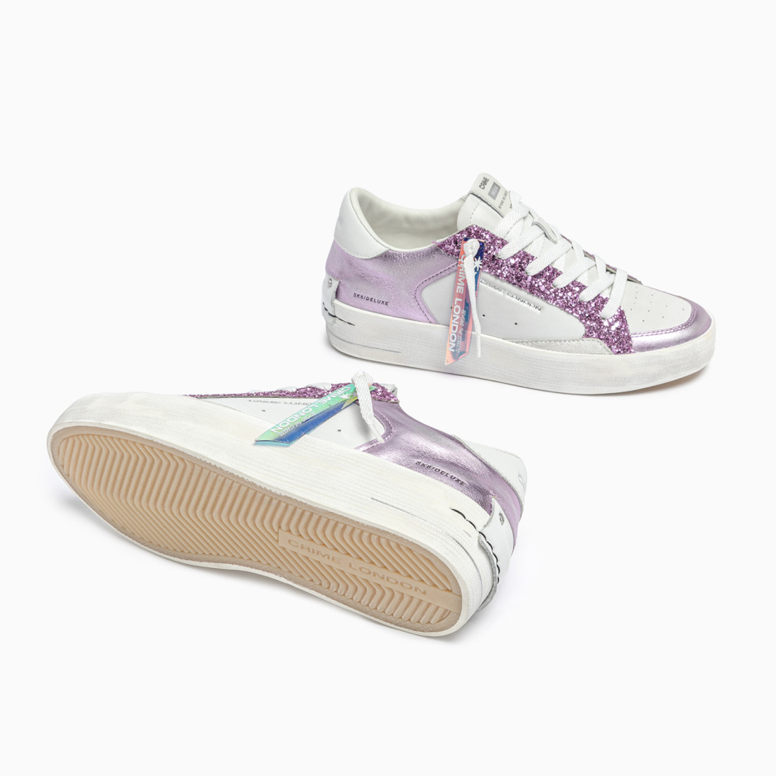 CRIME LONDON: SK8 DELUXE WEDGE LILAC LOVER