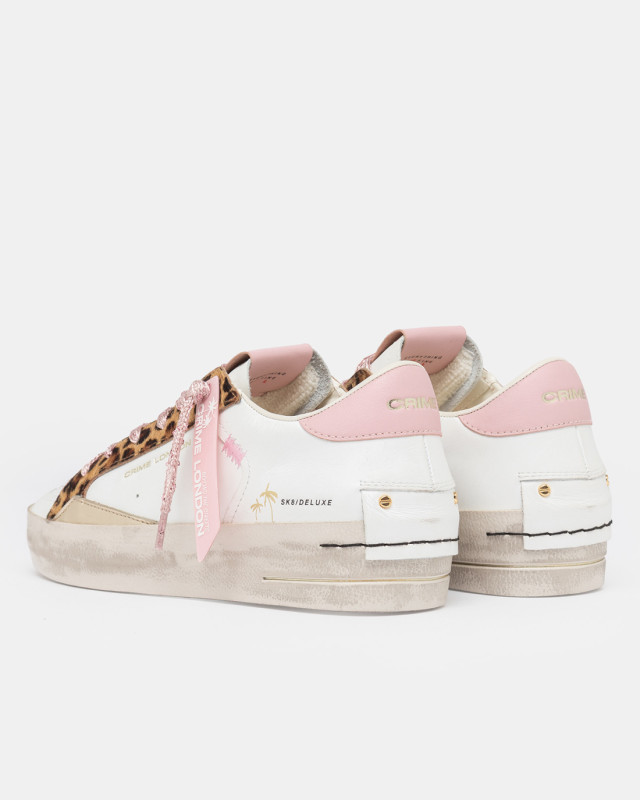 SK8 DELUXE WEDGE PINK LEOPARD