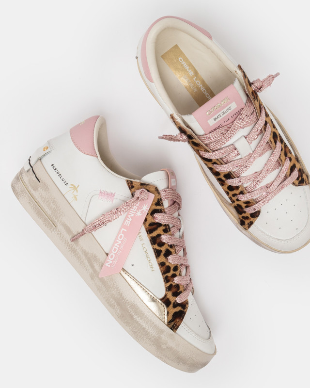 SK8 DELUXE WEDGE PINK LEOPARD