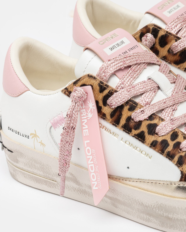 SK8 DELUXE WEDGE PINK LEOPARD