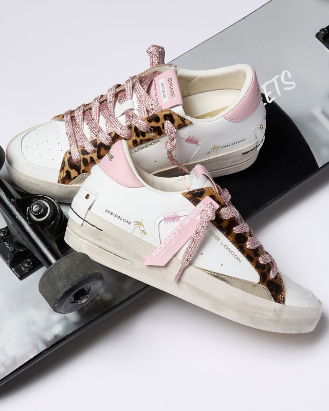 SK8 DELUXE WEDGE PINK LEOPARD