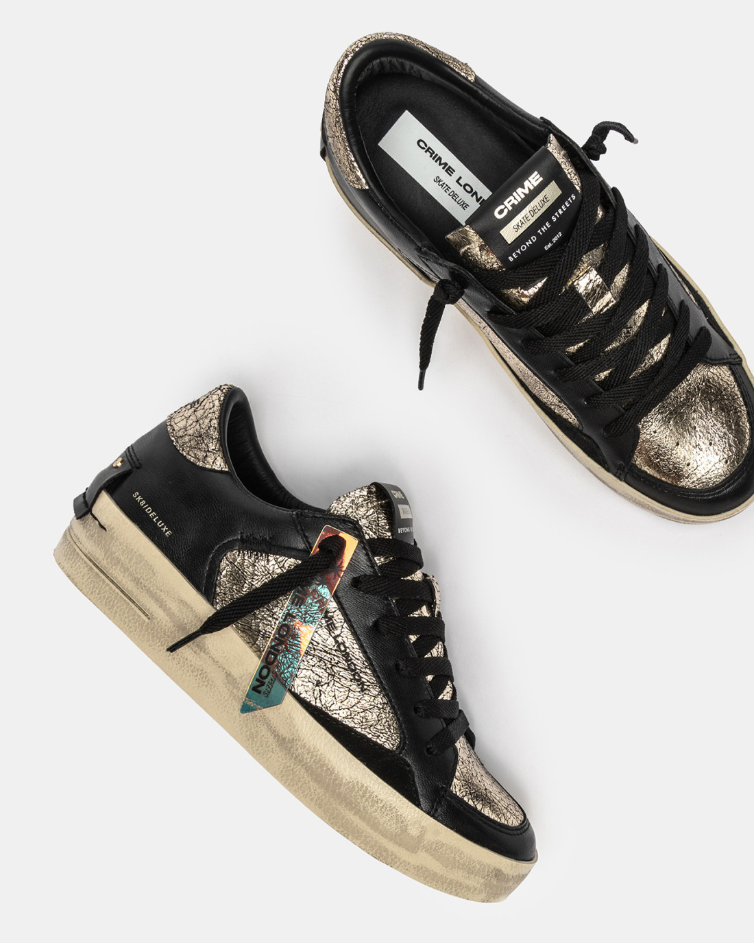 CRIME LONDON: SK8 DELUXE WEDGE SHE'S GOLDEN