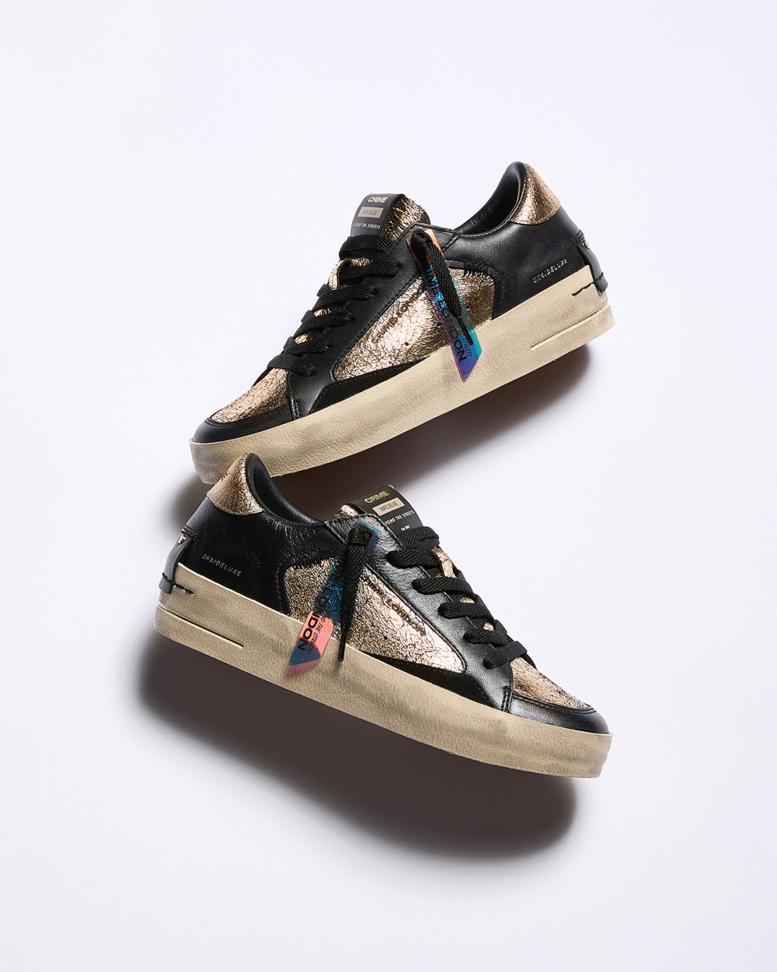 CRIME LONDON: SK8 DELUXE WEDGE SHE'S GOLDEN