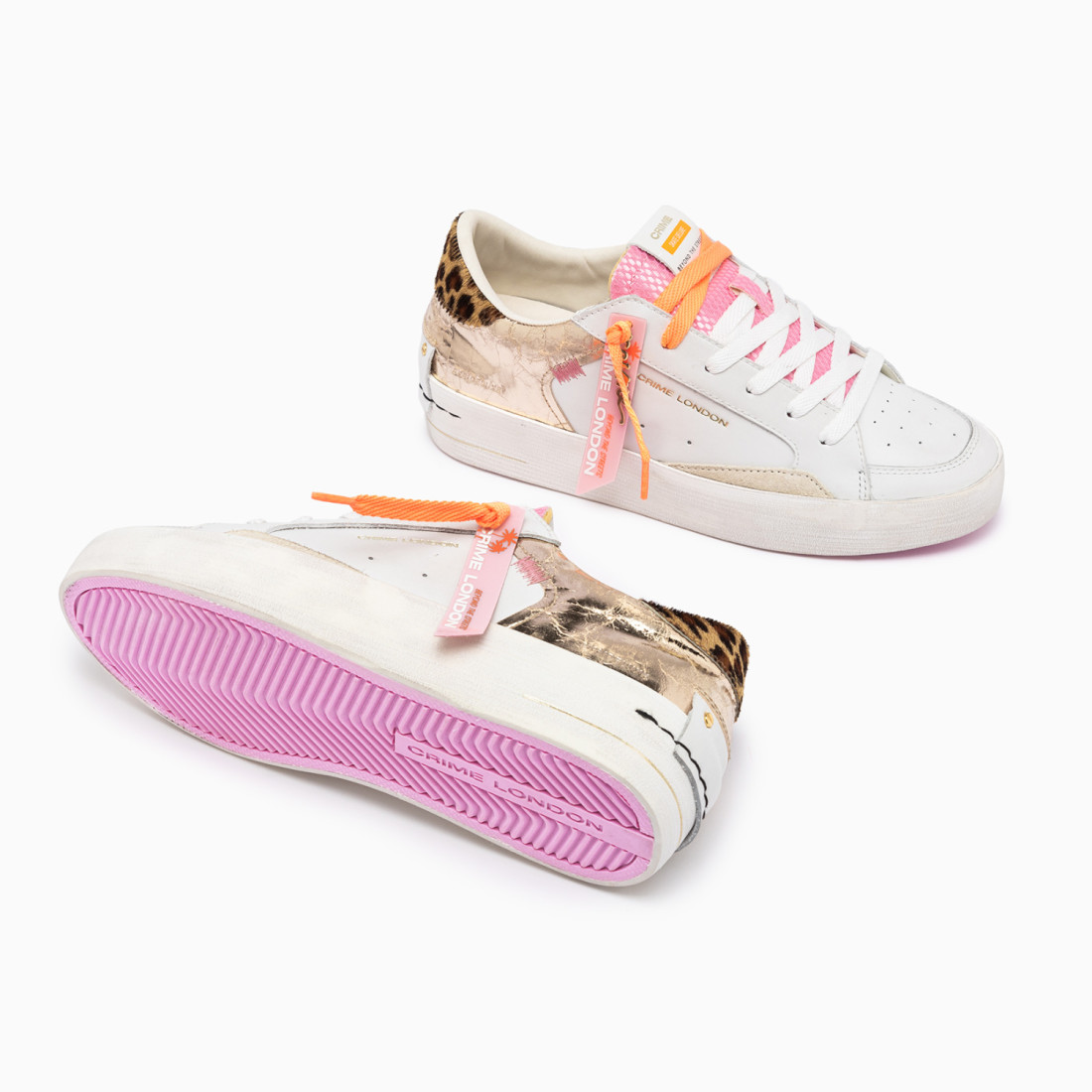 CRIME LONDON: SK8 DELUXE WEDGE TROPICAL GOLD
