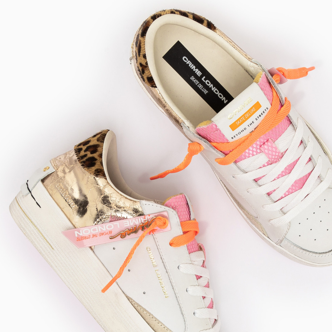 CRIME LONDON: SK8 DELUXE WEDGE TROPICAL GOLD
