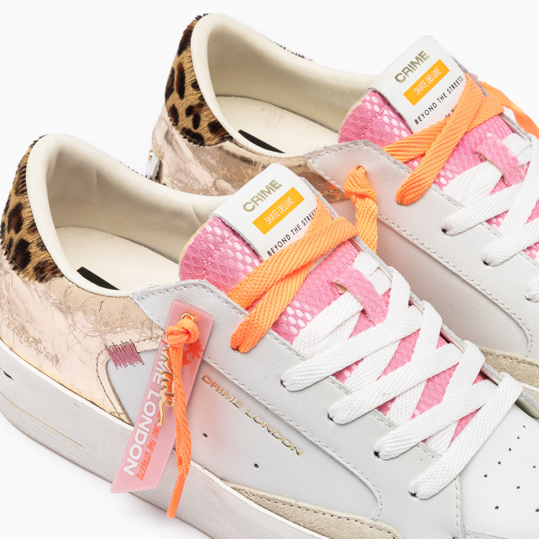 CRIME LONDON: SK8 DELUXE WEDGE TROPICAL GOLD