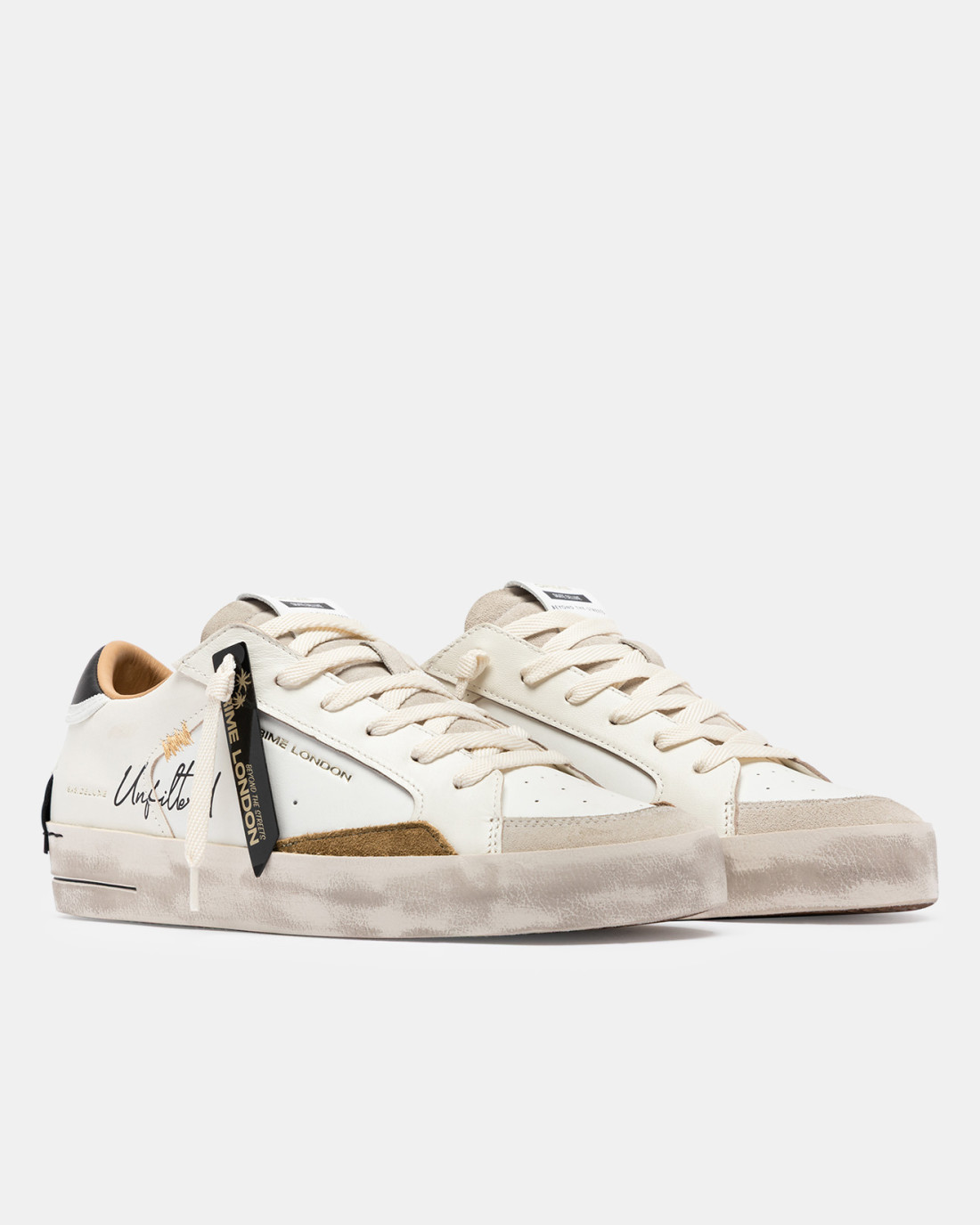 CRIME LONDON: SK8 DELUXE WHITE OCHER