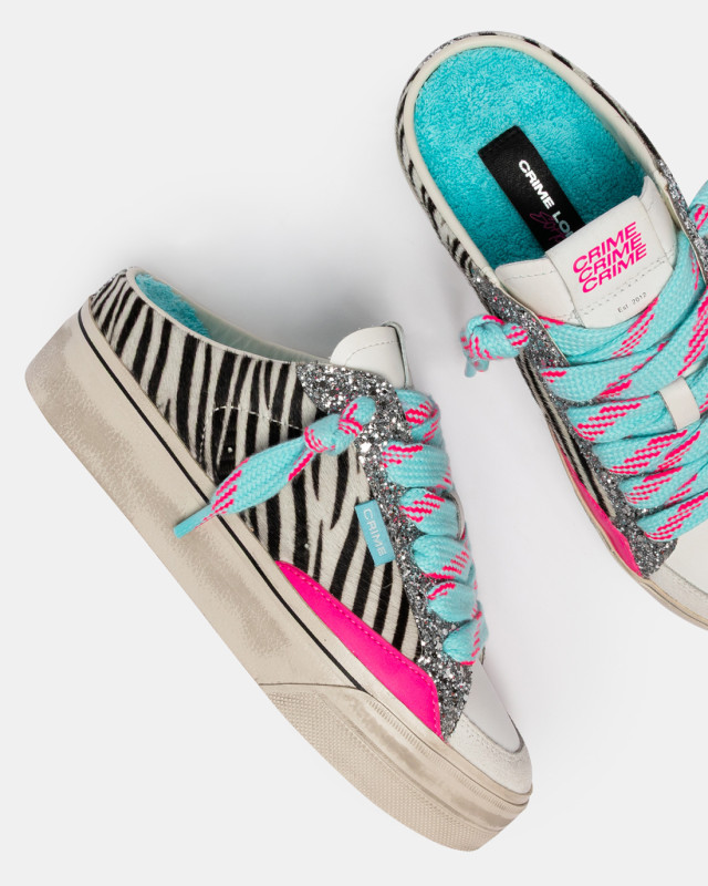 SOHO SABOT ZEBRA SHINE