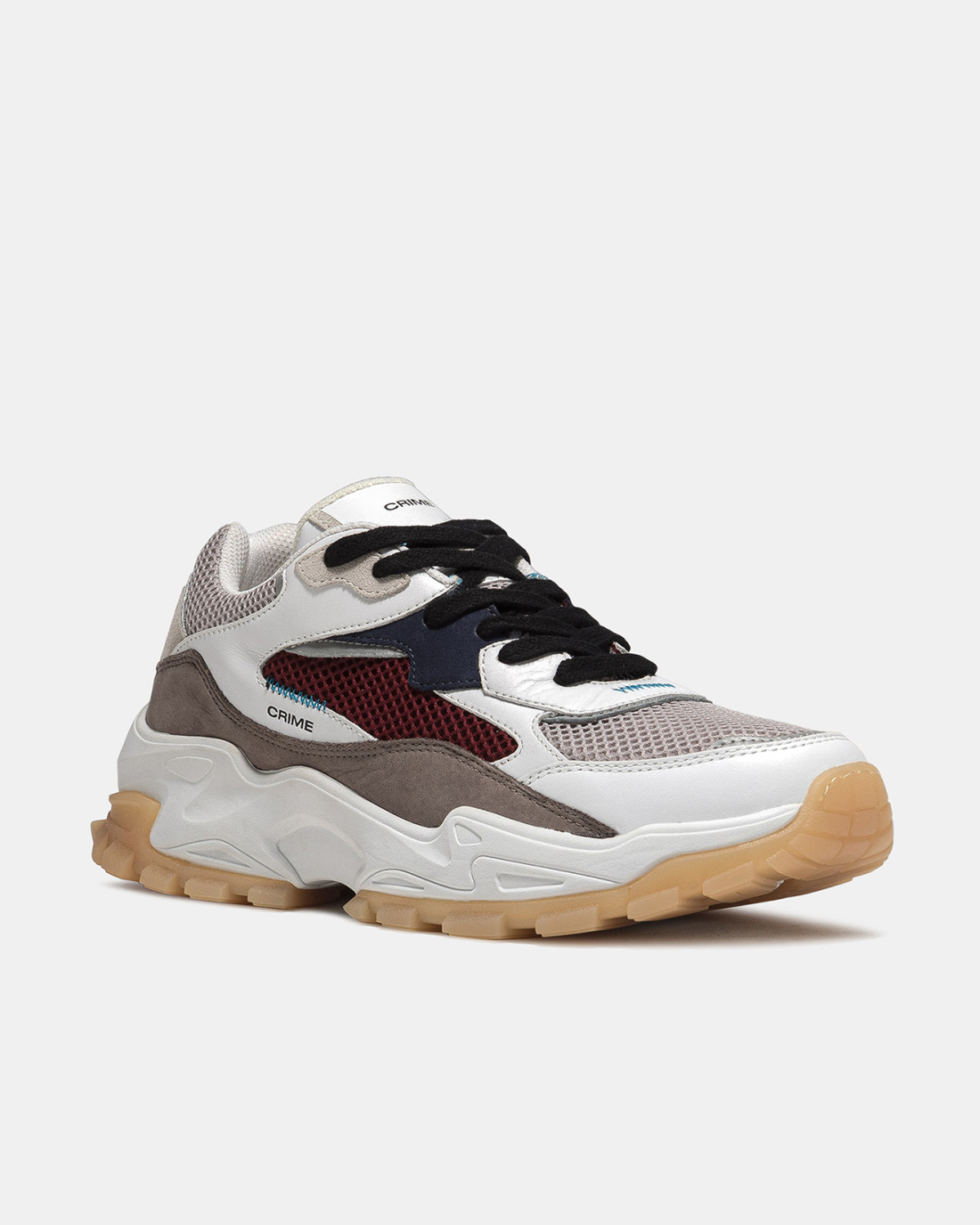 CRIME LONDON: SPRINT RUNNER GREY-BORDEAUX