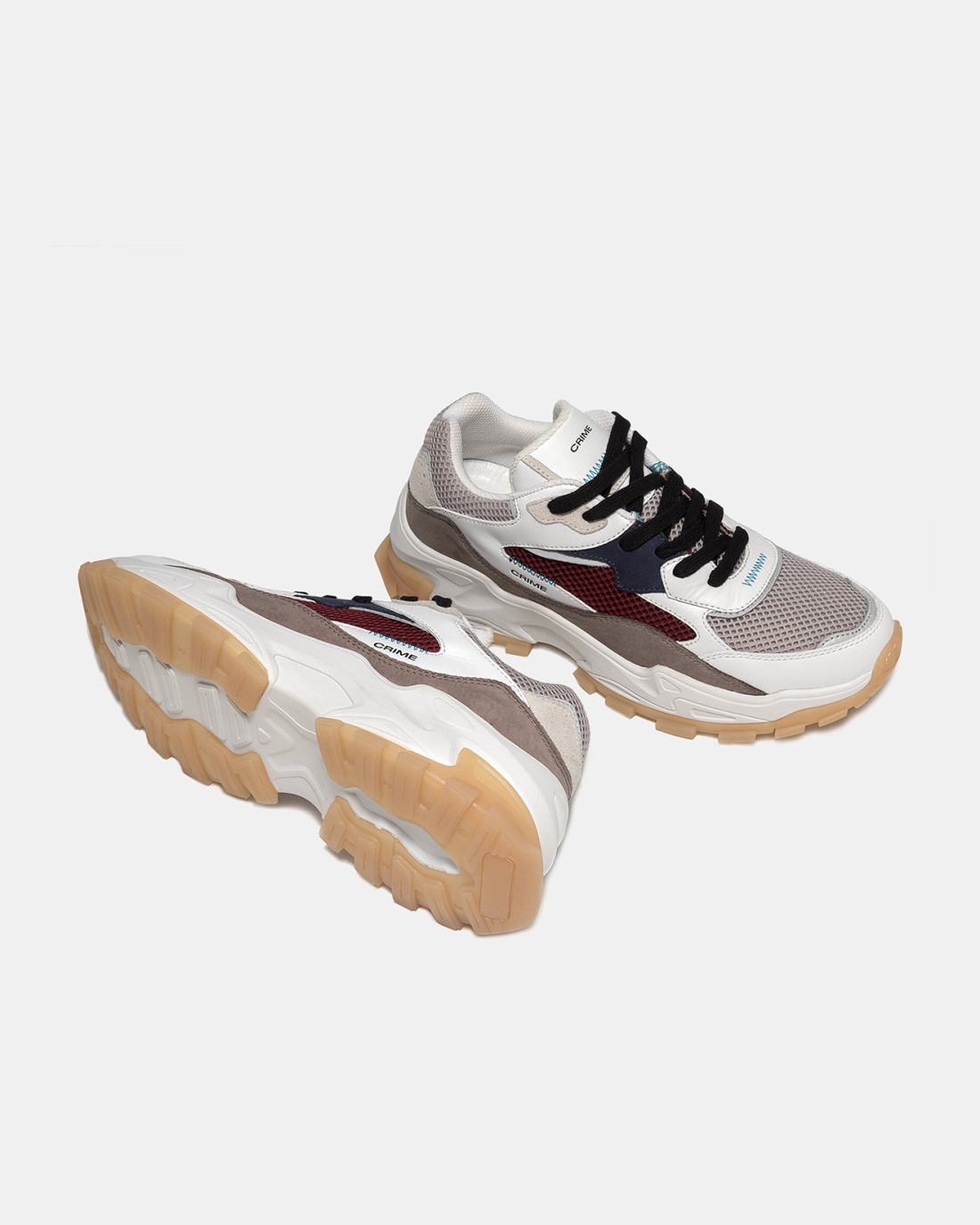 CRIME LONDON: SPRINT RUNNER GREY-BORDEAUX