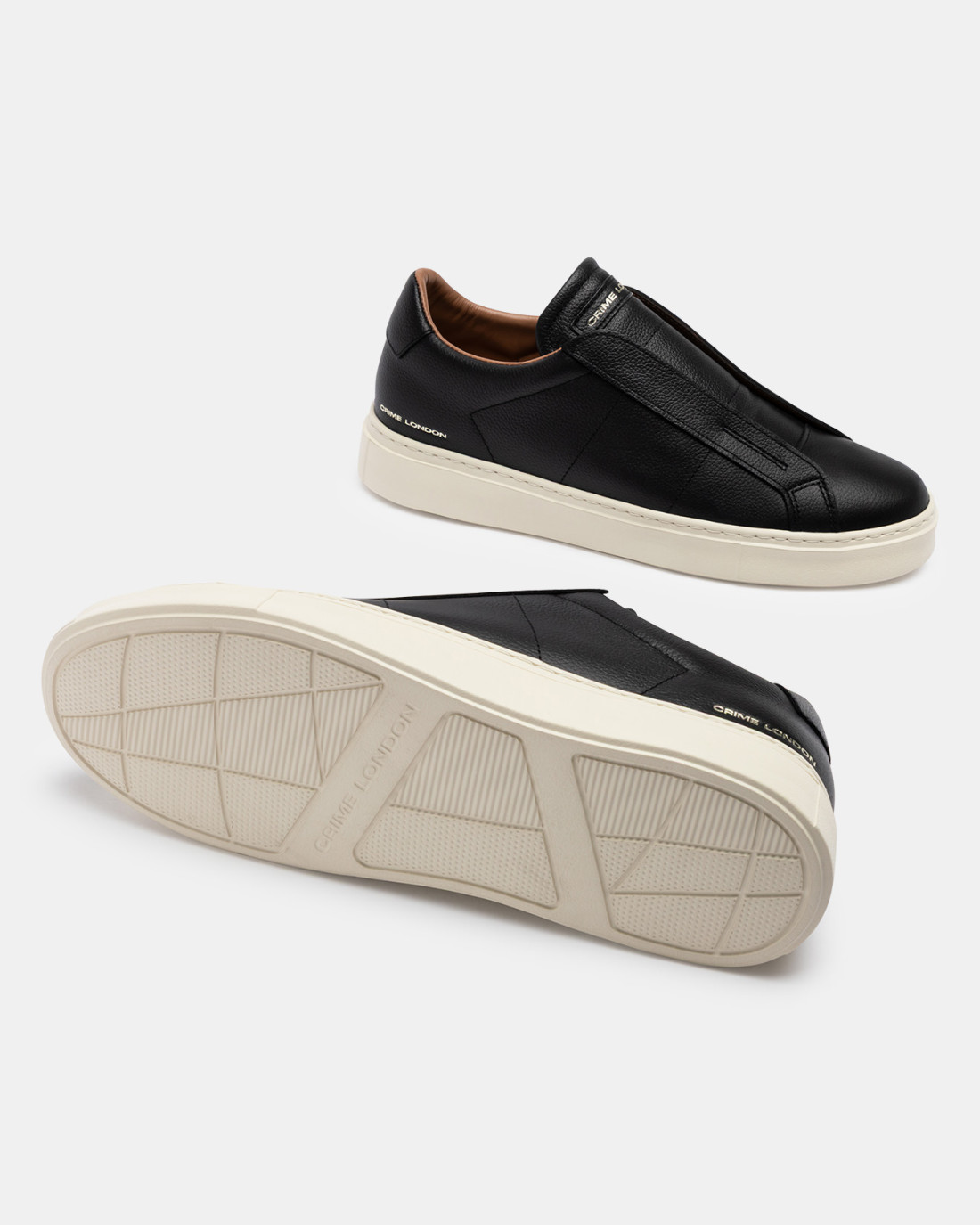 CRIME LONDON: SUPERLIGHT SLIP ON NEUTRAL BLACK
