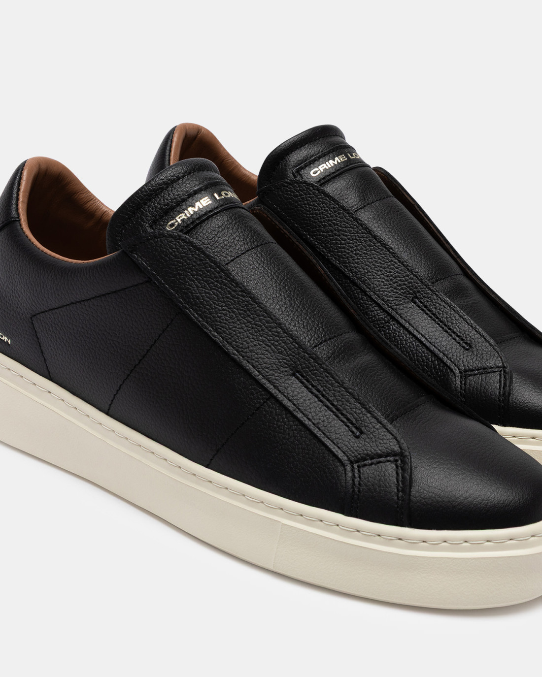 CRIME LONDON: SUPERLIGHT SLIP ON NEUTRAL BLACK