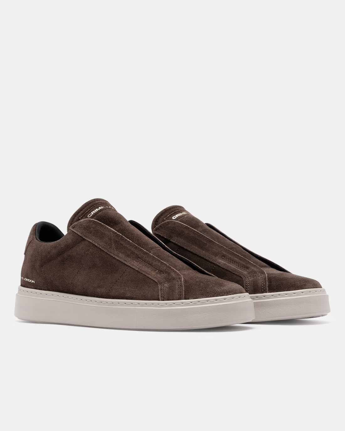 CRIME LONDON: SUPERLIGHT SLIP ON SLATE BROWN