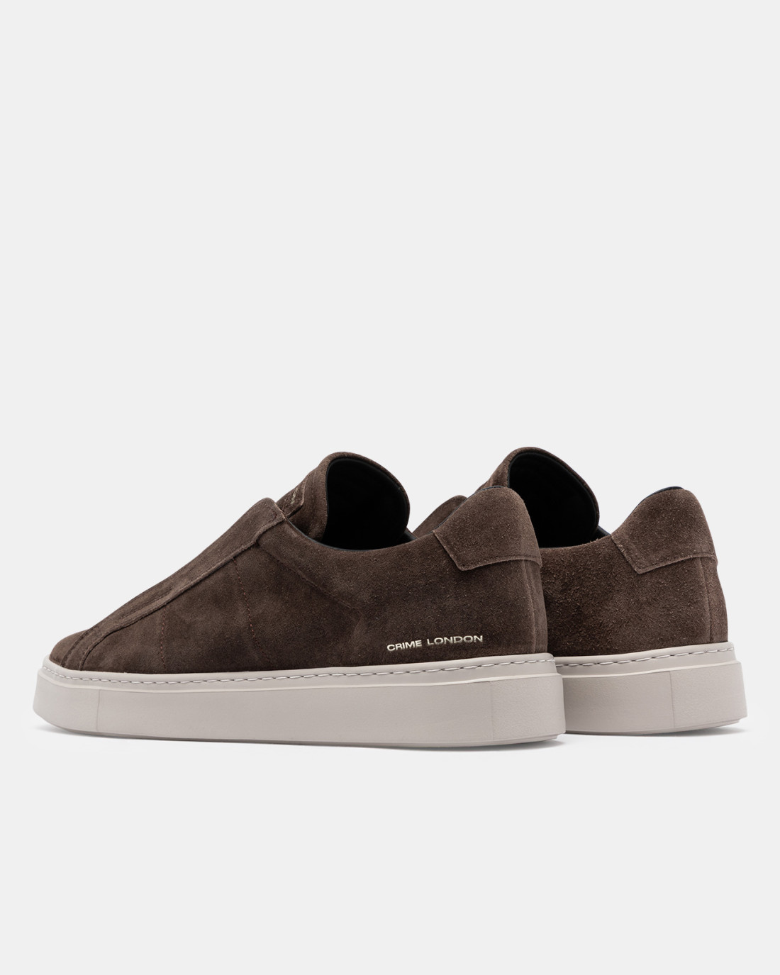 CRIME LONDON: SUPERLIGHT SLIP ON SLATE BROWN