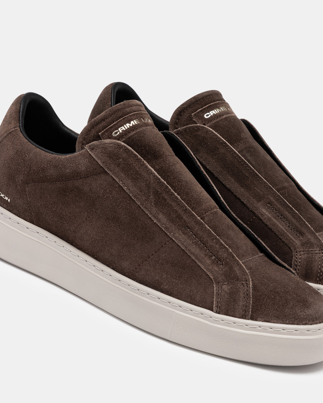 CRIME LONDON: SUPERLIGHT SLIP ON SLATE BROWN