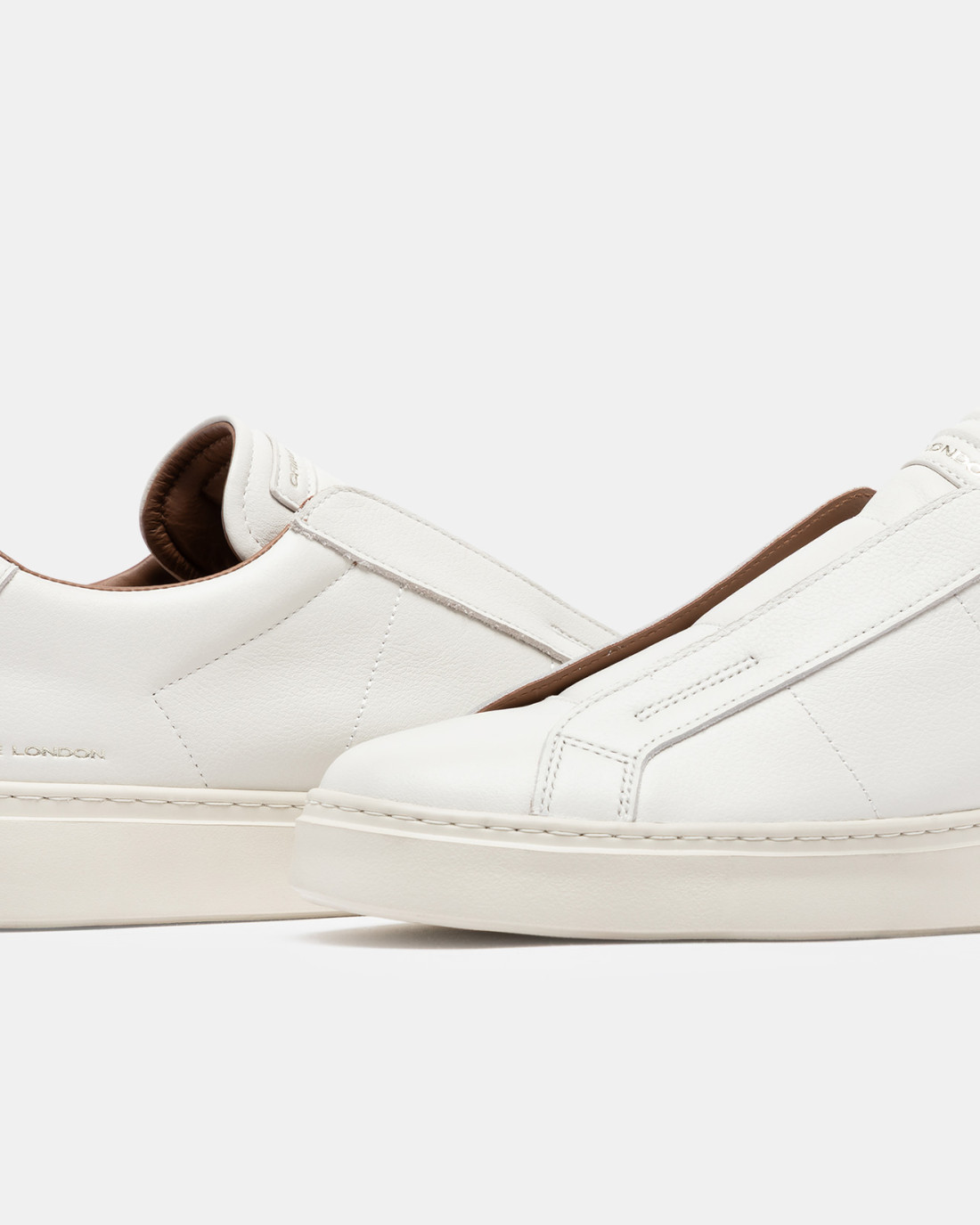 CRIME LONDON: SUPERLIGHT SLIP ON WHITE AMBER