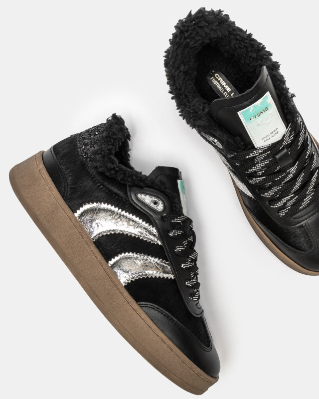 WEMBLEY BLACK CHARCOAL FUZZY