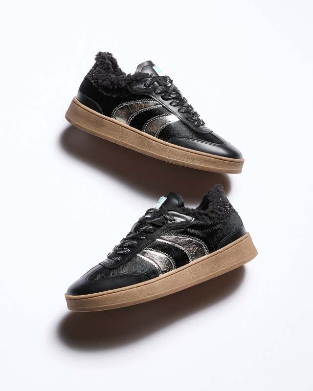 WEMBLEY BLACK CHARCOAL FUZZY